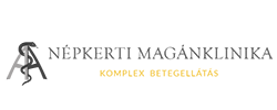 A miskolci Népkerti Magánklinika logója és honlapja